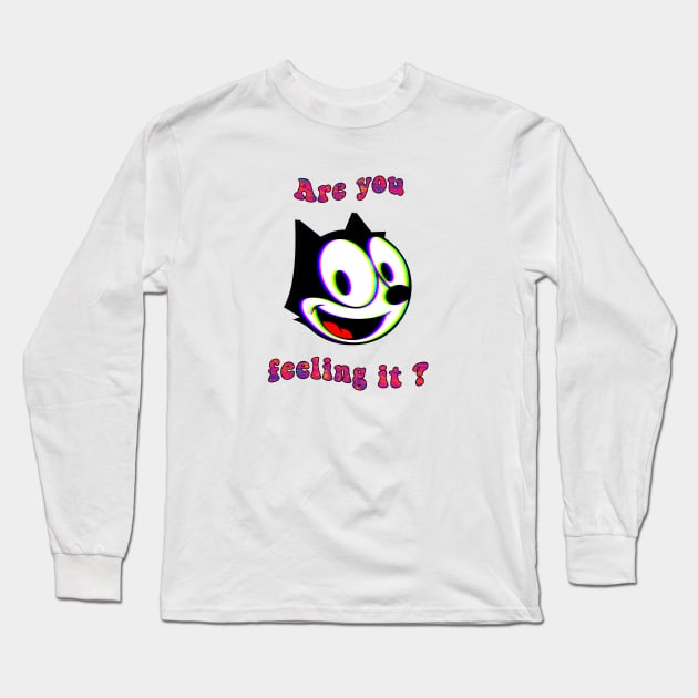 Felix The Cat on Acid Long Sleeve T-Shirt by Leksal